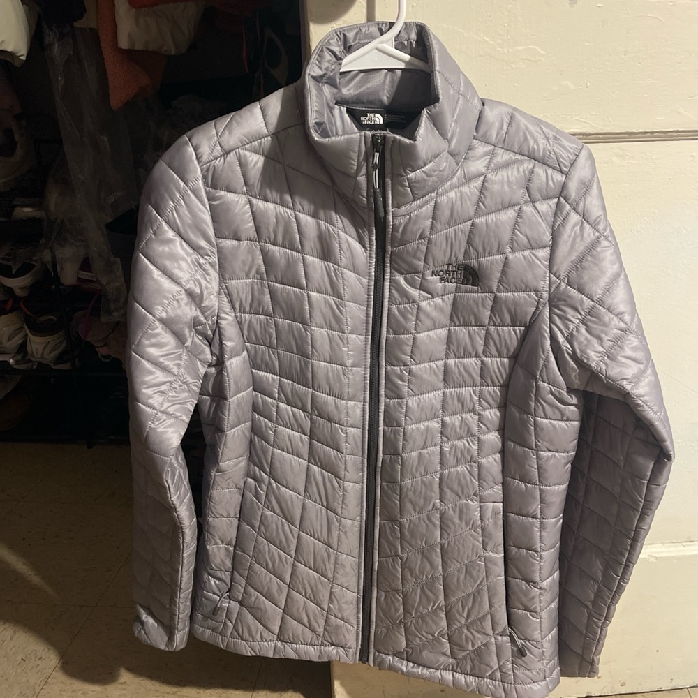 The North Face Silver Quilted Jacket
